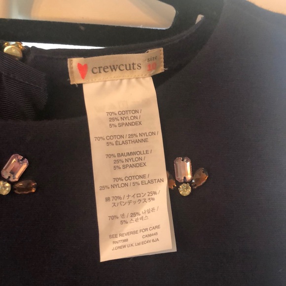 J. CREW Navy Blue Bee Dress - Picture 3 of 8